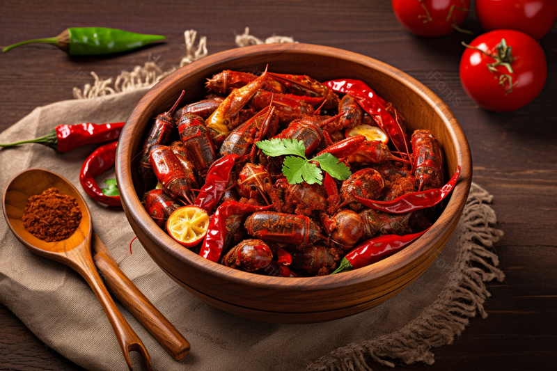 麻辣龙虾尾夏天美食美味佳肴背景图,高清,摄影图,摄影图片,图片大全,摄影图免费下载